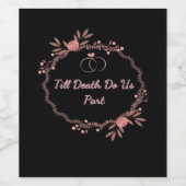 Bis zum Tod machen wir Teil - Geistige Hochzeit Weinetikett (Einzelnes Label)