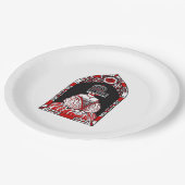 Bis zum Tod machen wir Teil gekämmte Vögel klassis Pappteller (Schrägansicht)