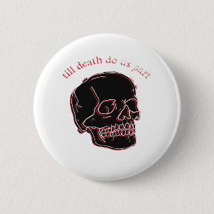 Bis zum Tod machen wir Teil - Glitchschädel mit so Button