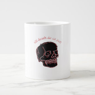 Bis zum Tod machen wir Teil - Glitchschädel mit so Jumbo-Tasse
