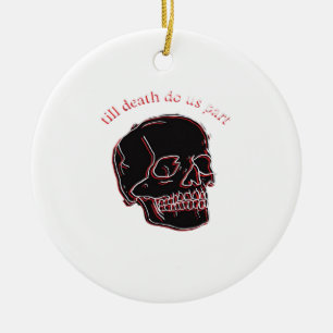 Bis zum Tod machen wir Teil - Glitchschädel mit so Keramik Ornament