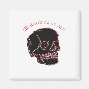 Bis zum Tod machen wir Teil - Glitchschädel mit so Magnet