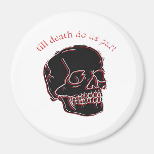 Bis zum Tod machen wir Teil - Glitchschädel mit so Magnet