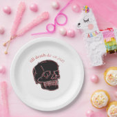 Bis zum Tod machen wir Teil - Glitchschädel mit so Pappteller (Party)