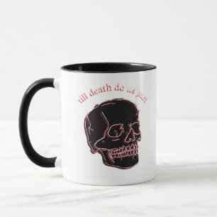 Bis zum Tod machen wir Teil - Glitchschädel mit so Tasse