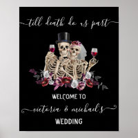 Bis zum Tod machen wir Teil Goth Skeleton Bride &