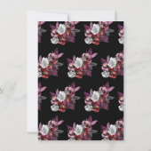 Bis zum Tod machen wir Teil Goth Skeleton Brides H Einladung (Rückseite)