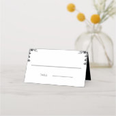 Bis zum Tod machen wir Teil Gothic Skelett-Rote Ro Platzkarte (Rückseite)