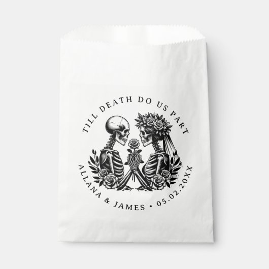 Bis zum Tod machen wir Teil gothisch Geschenktütchen (Vorderseite)