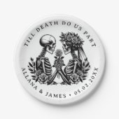 Bis zum Tod machen wir Teil gothisch Pappteller (Vorderseite)