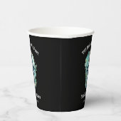 Bis zum Tod machen wir Teil gotische Halloween-Hoc Pappbecher (Rechts)