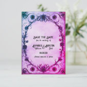 Bis zum Tod machen wir Teil gotische Hochzeit Save The Date (Stehend Vorderseite)