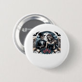 Bis zum Tod machen wir Teil - gotische Liebe Button (Vorne & Hinten)