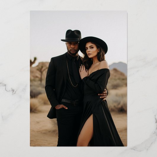 Bis zum Tod machen wir Teil gotische Monografie Ho Folieneinladung (Rückseite)