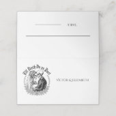 Bis zum Tod machen wir Teil gotische Skelettbräune Platzkarte (Außenseite Aufgefaltet)