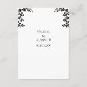 Bis zum Tod machen wir Teil gotische Skelette Hoch Begleitkarte (Rückseite)