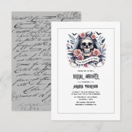 "Bis zum Tod machen wir Teil" Gotisches Brautparty Einladung