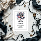 "Bis zum Tod machen wir Teil" Gotisches Brautparty Einladung