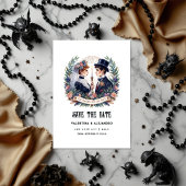 "Bis zum Tod machen wir Teil" Gotisches Foto Save The Date