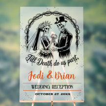 Bis zum Tod machen wir Teil Halloween-Begrüßung