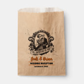 Bis zum Tod machen wir Teil Halloween-Begrüßung Geschenktütchen (Vorderseite)