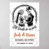 Bis zum Tod machen wir Teil Halloween-Begrüßung Poster (Vorne)