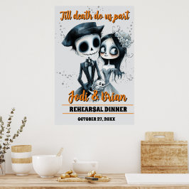 Bis zum Tod machen wir Teil Halloween-Begrüßung Poster