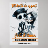 Bis zum Tod machen wir Teil Halloween-Begrüßung Poster (Vorne)