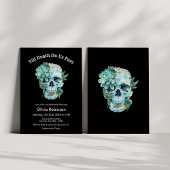 Bis zum Tod machen wir Teil Halloween-Brautparty Einladung