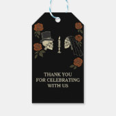 Bis zum Tod machen wir Teil Halloween-Brautparty Geschenkanhänger (Rückseite)