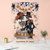 Bis zum Tod machen wir Teil Halloween Hochzeit Acrylschild (Hochzeit)