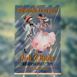 Bis zum Tod machen wir Teil Halloween Hochzeit Acrylschild