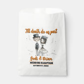 Bis zum Tod machen wir Teil Halloween Hochzeit Geschenktütchen (Vorderseite)