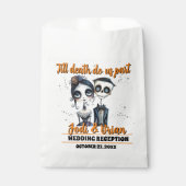 Bis zum Tod machen wir Teil Halloween Hochzeit Geschenktütchen (Vorderseite)