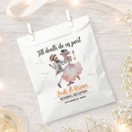 Bis zum Tod machen wir Teil Halloween Hochzeit Geschenktütchen