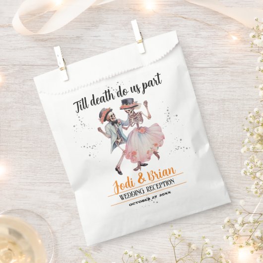 Bis zum Tod machen wir Teil Halloween Hochzeit Geschenktütchen (Ausgeschnitten)