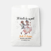 Bis zum Tod machen wir Teil Halloween Hochzeit Geschenktütchen (Vorderseite)