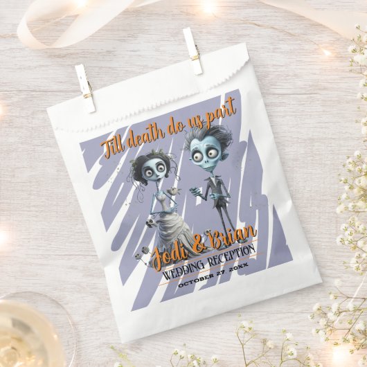 Bis zum Tod machen wir Teil Halloween Hochzeit Geschenktütchen (Ausgeschnitten)