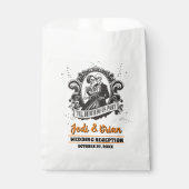 Bis zum Tod machen wir Teil Halloween Hochzeit Geschenktütchen (Vorderseite)