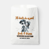 Bis zum Tod machen wir Teil Halloween Hochzeit Geschenktütchen (Vorderseite)