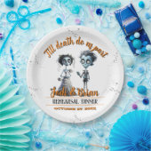 Bis zum Tod machen wir Teil Halloween Hochzeit Pappteller (Party)