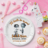 Bis zum Tod machen wir Teil Halloween Hochzeit Pappteller (Party)