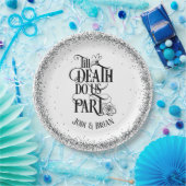 Bis zum Tod machen wir Teil Halloween Hochzeit Pappteller (Party)