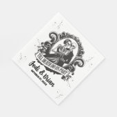 Bis zum Tod machen wir Teil Halloween Hochzeit Serviette (Ecke)