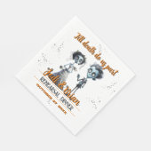 Bis zum Tod machen wir Teil Halloween Hochzeit Serviette (Ecke)