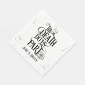 Bis zum Tod machen wir Teil Halloween Hochzeit Serviette (Ecke)
