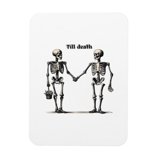 Bis zum Tod machen wir Teil klassisch - Funny Lieb Magnet (Vertikal)