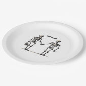 Bis zum Tod machen wir Teil klassisch - Funny Lieb Pappteller (Schrägansicht)