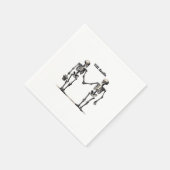 Bis zum Tod machen wir Teil klassisch - Funny Lieb Serviette (Ecke)