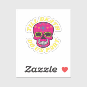 Bis zum Tod machen wir Teil klassisch - gotische H Aufkleber